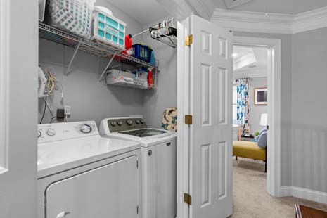 Laundry room on master level (washer/dryer included)